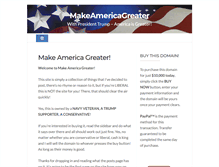 Tablet Screenshot of makeamericagreater.com